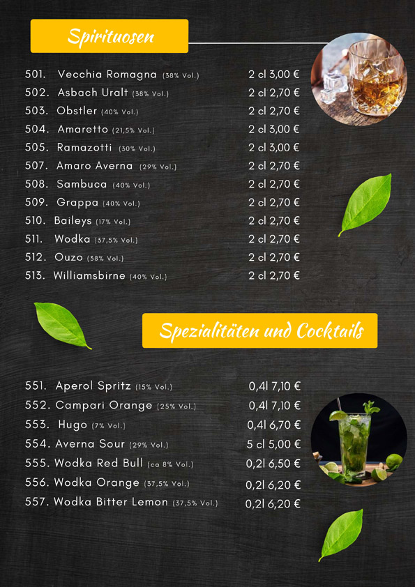 Speisekarte Seite 6
